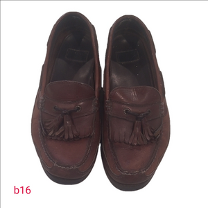 Dockers Brown Leather Slip-On Loafers with Tassels